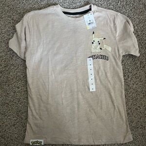 Pikachu Graphic Kids T-Shirt - Beige